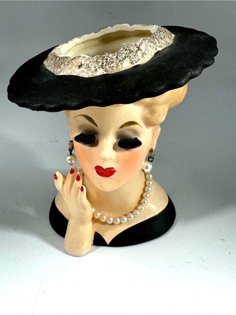 Napco ?1958/1959? Lady Head Vase